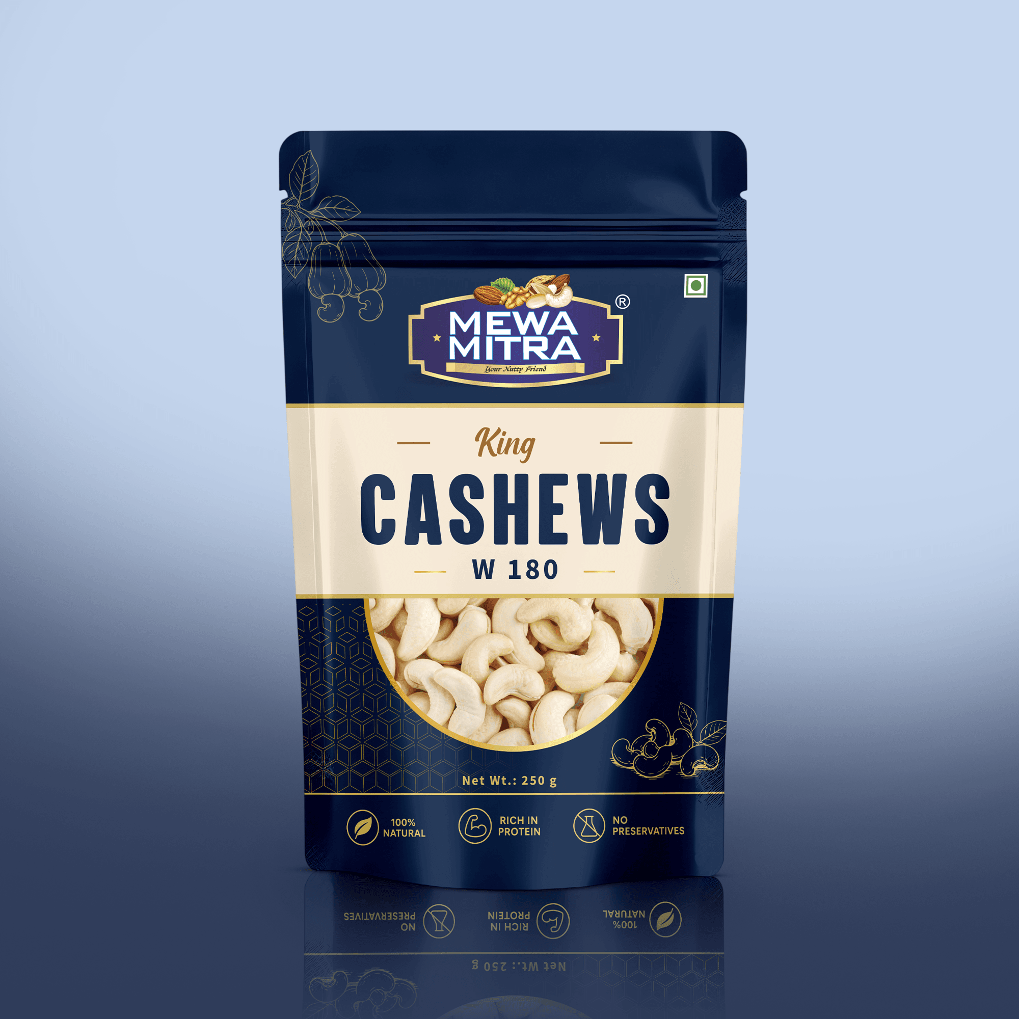Cashew W180 Front Cashew w180 - 250gm - Image 1