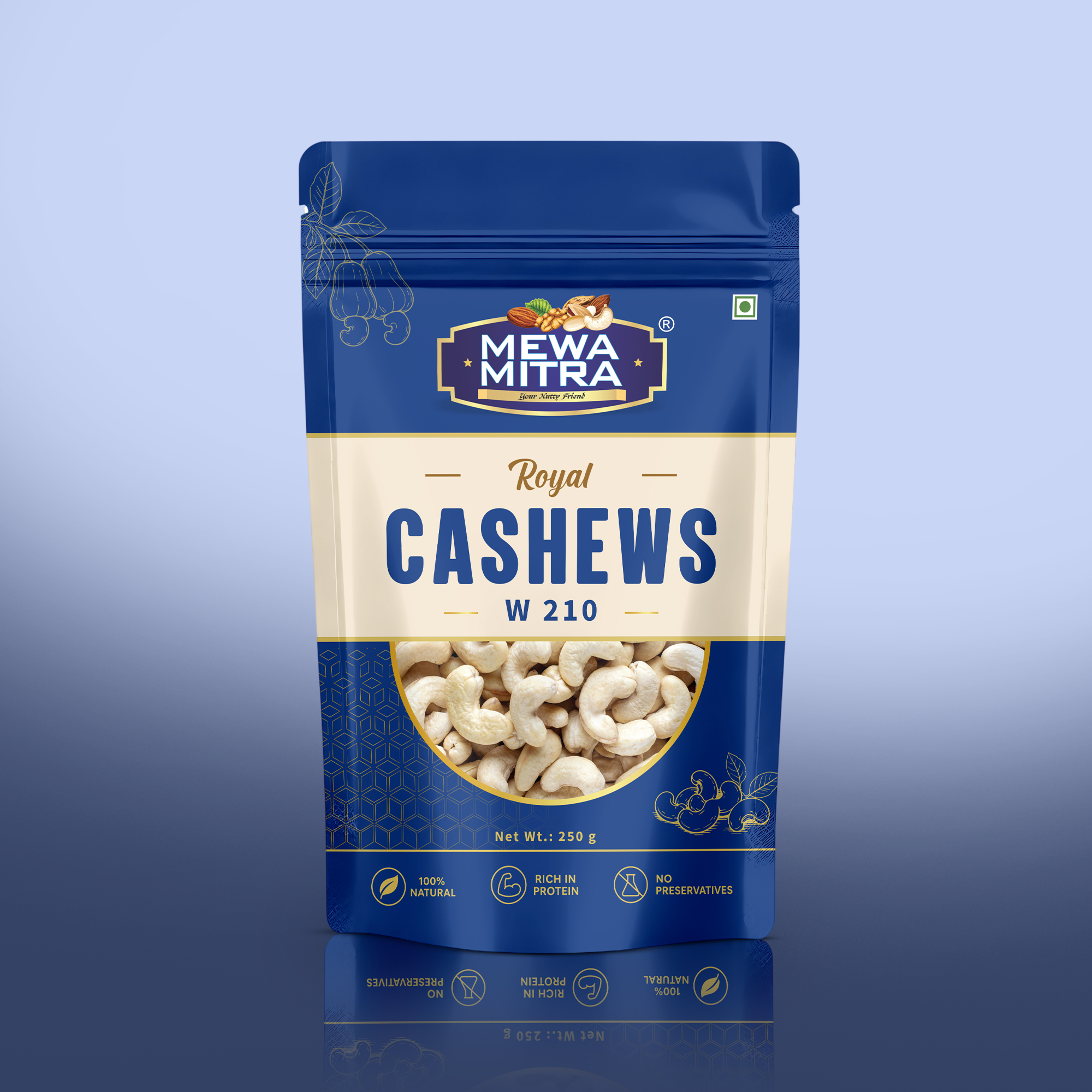 Cashew W210 Front Cashew w210 250gm - Image 1