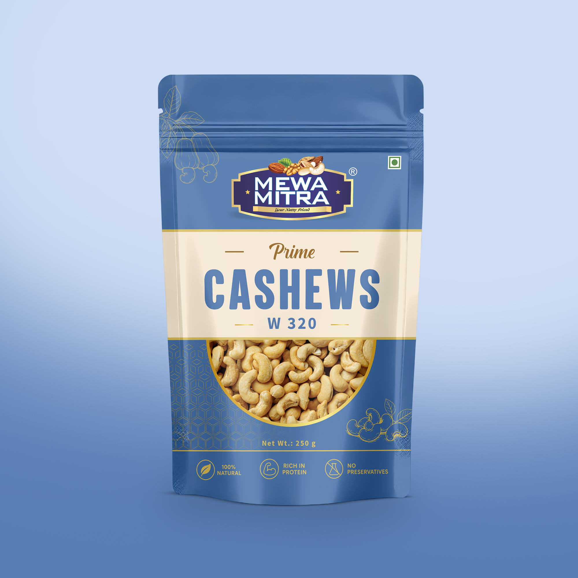 Cashew W320 Front Cashew W320 250gm - Image 1