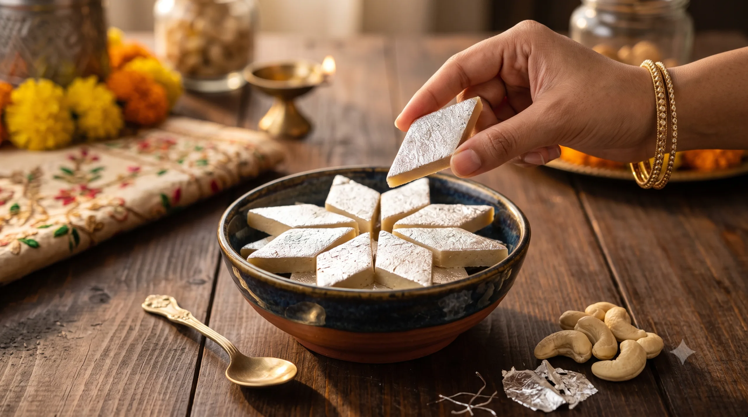 real or fake kaju katli