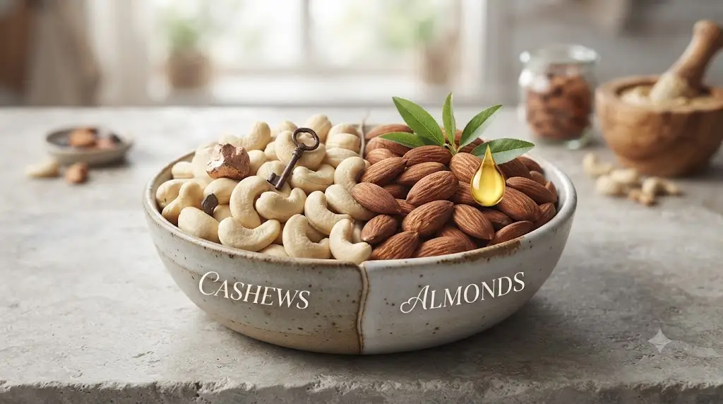 cashew vs almonds